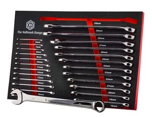 25PC COMBINATION SPANNER / WRENCH SET 6-32MM BRITOOL HALLMARK - Picture 1 of 5