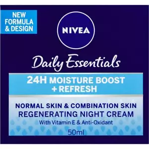 Nivea Daily Essentials Regenerating Night Cream 50ml Normal Combination Skin - Picture 1 of 1