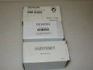 Audyssey ACM1HB & Dennon DM-A409 + DM-S305 Microphones 1 Sealed 2 Open Box - Picture 1 of 7