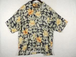 Camisa de campamento hawaiana Tommy Bahama para hombre XL floral seda vacaciones relajante Homw - Imagen 1 de 5