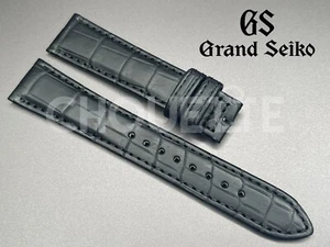 Genuine Grand Seiko 19mm Matte Black Leather Strap Band DEA3AW for GS SBGW001! - Picture 1 of 8