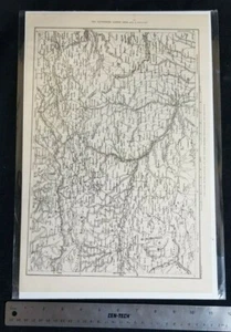 Vintage Karte der Balkanpässe 1877 von London illustrierte Nachrichten - Bild 1 von 6