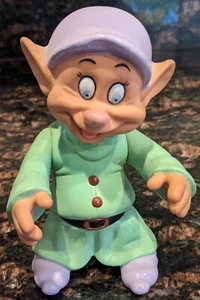 Dopey Disney Snow White Seven Dwarfs Vinyl Poseable Figure Thailand 5.5” - Picture 1 of 3