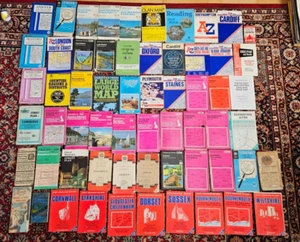 8 x Local Map Red Estate Publications +53 ORDNANCE SURVEY SOME RARE LINEN -WB8 - Picture 1 of 9
