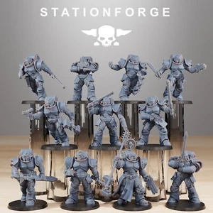 Melee Infantería Socratis Stationforge Miniaturas - 11 Figuras Set - 28mm - Imagen 1 de 7