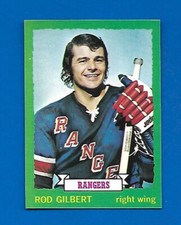 1973-74 OPC #156 ROD GILBERT NEW YORK RANGERS O PEE CHEE NHL HOCKEY CARD