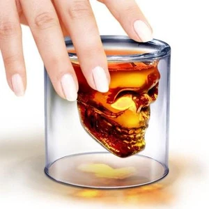 DOOMED Skull Design Shot Glass by Fred - Picture 1 of 3