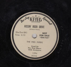 The Pied Pipers 78rpm King 1294 PROMO Kissin' Rock Drive/Please Understand - Bild 1 von 2