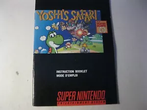 Yoshi's Safari Englisch und Französisch Übersetzung SNES nur Bedienungsanleitung - Bild 1 von 3
