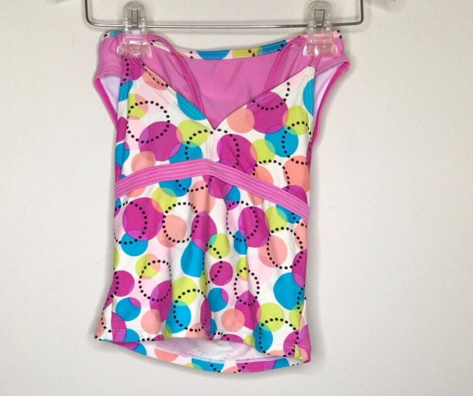 Traje de baño Xhilaration para niñas talla 7/8 tanikini 2 piezas traje de baño multicolor Foto 1 de 4