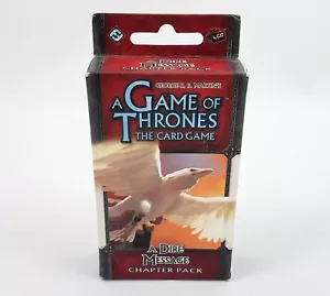 Game Of Thrones Card Game A Dire Message Chapter Pack 2014 CCG Games NEW Sealed - Picture 1 of 3