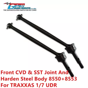 GPM Front CVD & SST Joint And Harden Steel Body 8550+8553 For TRAXXAS 1/7 UDR US - Picture 1 of 5
