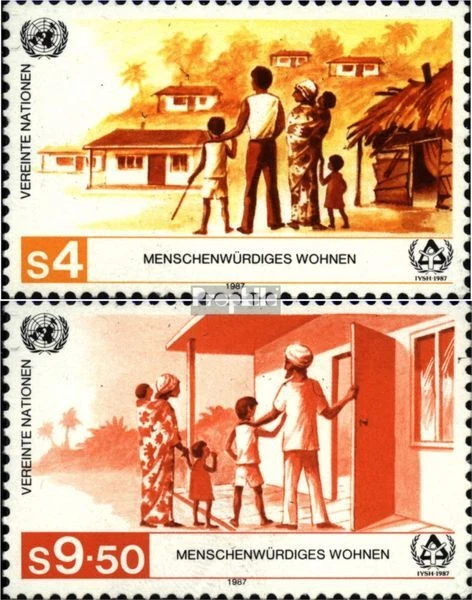 Naciones Unidas - Viena 69-70 sobres primer día 1987 Inicio - Imagen 1 de 1