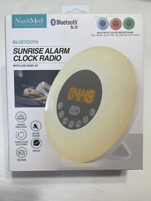 Clock NuvoMed Sunrise Alarm Clock Radio Bluetooth 5.0 (1) - Image 1 of 4