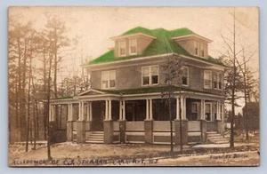 K5/Oakhurst New Jersey RPPC Postkarte c1910 C.J. Stranan Home Residence 278 - Bild 1 von 4