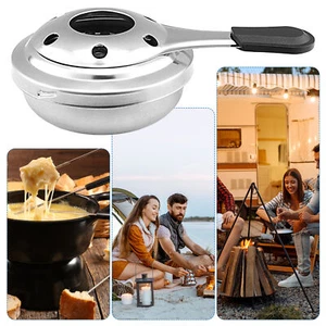 Mini Portable Alcohol Stove Burner Outdoor For Hiking Camping Stainless Steel - Picture 1 of 9