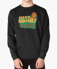 Neon Genesis Evangelion Garfield Sweatshirts, Neon Genesis Unisex Sweatshirts