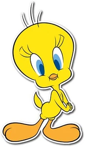 TWEETY BIRD CARTOON LOONEY TUNES DECAL STICKER USA CAR TRUCK VEHICLE WINDOW WALL - Picture 1 of 5