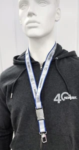 Keimzeit - Schlüsselband/Lanyard silber/blau mit Autogrammkarte - Bild 1 von 3