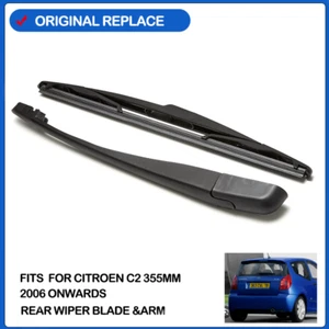 Rear Windscreen Wiper Arm Blade For Citroen C2 2006-2013 Back Windshield Wiper - Foto 1 di 7