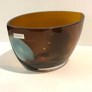WATERFORD CRYSTAL 4" REBEL GOLD TRIM SMALL BOWL #40008541 NIB Made in Slovenia - Picture 1 of 8