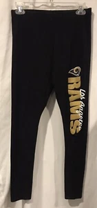 Ropa del equipo de la NFL para mujer talla S pantalones para dormir negros leggings LA Rams SUPERBOWL CHAMPS - Imagen 1 de 4