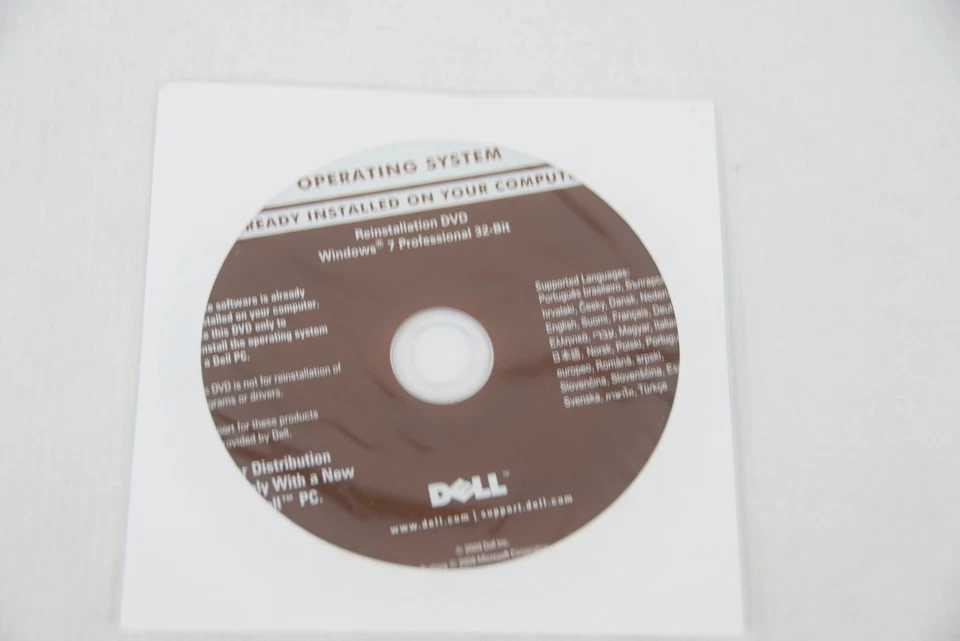 Dell 0PPK5P Windows 7 Professional 32-Bit Reinstallation DVD - Image 1 of 1