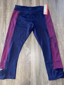 New Balance Capri Leggings For Girl Sz.14 (women’s Sz S) B35 - Picture 1 of 5