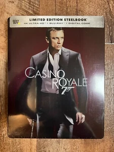 James Bond 007 Casino Royale w. Steelbook (4K UHD + Blu-ray + Digital) *NEW* - Picture 1 of 4