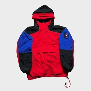 Vintage 90s Gap Windbreaker Men's Red Jacket Alpine LT Series Fleece Lined Small - Picture 1 of 7