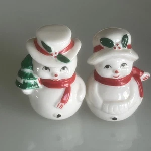 Frankel Pupazzo di Neve Pupazzo di Neve Set Figurine Natalizie Vintage MCM Decorazione - Foto 1 di 10