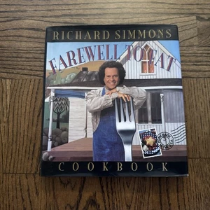 SIGNED Richard Simmons Farewell to Fat Cookbook 1st Edition HCDJ - Foto 1 di 9