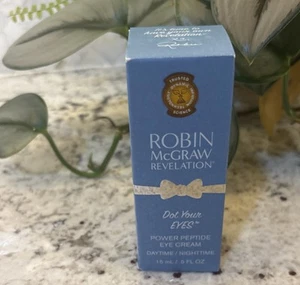 Crema de ojos Robin Mcgraw Revelation Dot Your Eyes Power Peptide - 15 ml día y noche - Imagen 1 de 10