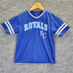 Camiseta de los Reales de Kansas City Juvenil Pequeña 6/7 Azul MLB Equipo de Béisbol Atletismo - Imagen 1 de 8