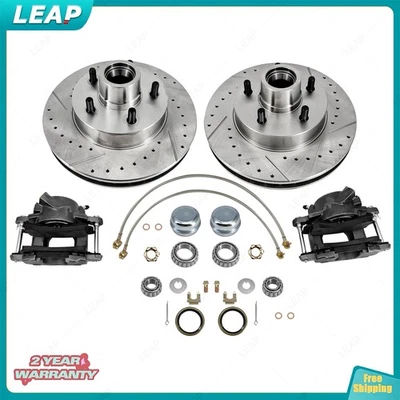 For 1973-87 Chevrolet C10 GMC Squarebody 5 Lug Disc Brake Components 1.25" Rotor - Image 1 of 4