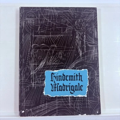 Hindemith Madrigale Songbook Folio SATB Schott 1958 - Image 1 of 4