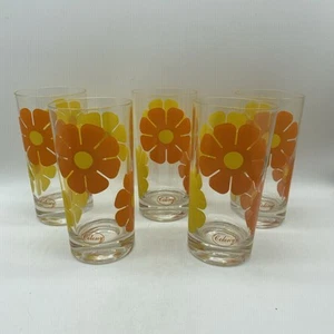 "5x Gafas de flores MCM Colony Mid Mod años 60 barra amarilla naranja bola alta 5,5"" 20" - Imagen 1 de 22