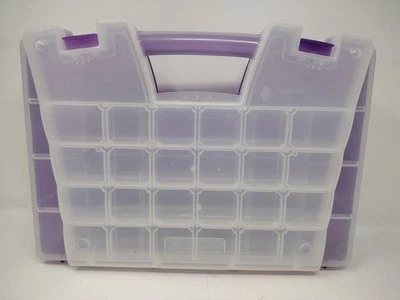 Akro-Mils Portable Organizer Multi Compartments Model 06215  Bright purple  - Image 1 of 4