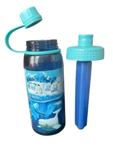 Seaworld Water Bottle Blue 32oz Screw Top and Removable Ice Pack NEW - Picture 1 of 3