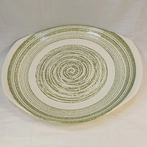 El Verde Casual Ironstone Max Schonfeld Handled Cake serving Plate Platter 11.5" - Picture 1 of 6