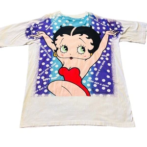 T-shirt vintage AOP Betty Boop 1993 26x32 - Foto 1 di 4