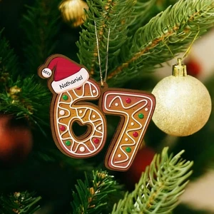 ^Ornamento Acrilico Nome67 Personalizzato - Decorazione Natalizia Personalizzata con Luci'\ - Foto 1 di 25