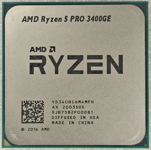 AMD Ryzen 5 PRO 3400GE Quad Core Processor 3.3 - 4.0 GHz, Socket AM4, 35W CPU - Picture 1 of 2