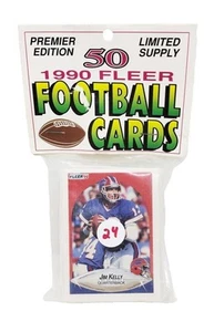 Fleer 1990 Fútbol Premier Edición Jumbo Pack Kelly/Rypien Jumbo Pack - Imagen 1 de 2