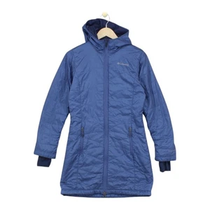 Columbia Omni-Heat Quilted Parka Coat Womens Size XS Blue Lightweight Hooded - Picture 1 of 15