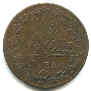 Suisse , Vaud , 1/2 batzen 1810 n°2460 - Picture 1 of 2