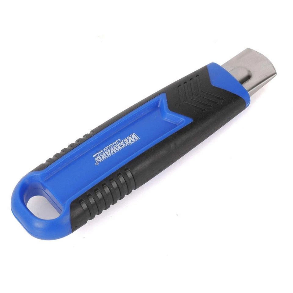 WESTWARD 31XM99 Safety Knife,5-1/2",Black/Blue 31XM99 - Image 1 of 1