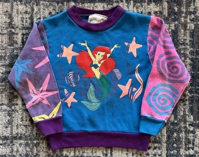 Sudadera Larga De Colección Años 90 Disney’s La Sirenita Talla 5/6 Promoción de Película EE. UU. Foto 1 de 4