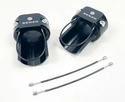 Senzo Schwarz 30mm Kart Hintere Stoßstange Schutz Set Otk Tony Birel Rotax X30 - Bild 1 von 4