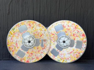 Custom VHS "Birthday Cake" Spools - Tape Parts ๐ผ Spool Swap Supplies - Picture 1 of 6